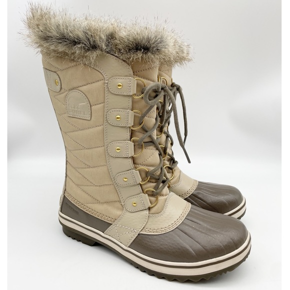 Sorel Joan of Arctic boots beige taupe. Size 10 - Picture 1 of 10